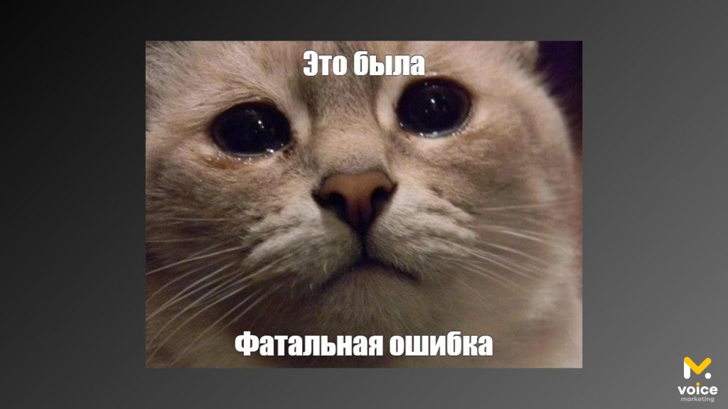 Это была фатальная ошибка